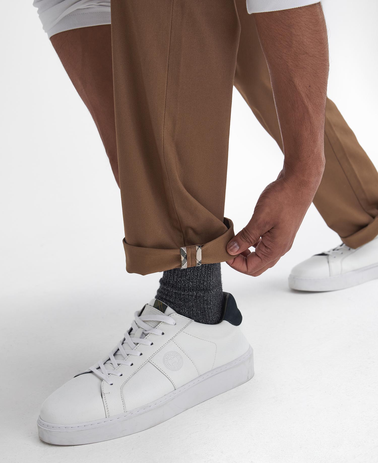 Suede Sateen Tailored Trousers image number 4