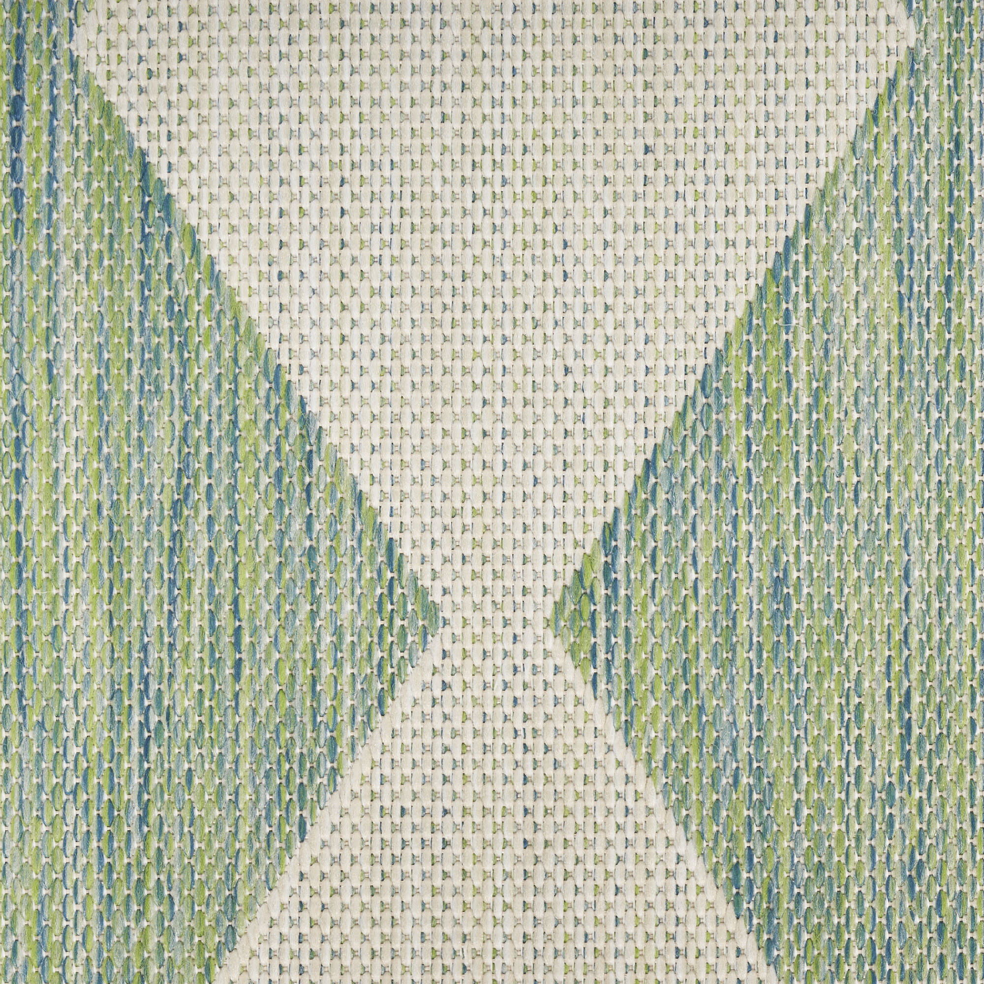 Nourison Positano 8' x Round Blue Green Modern Rug