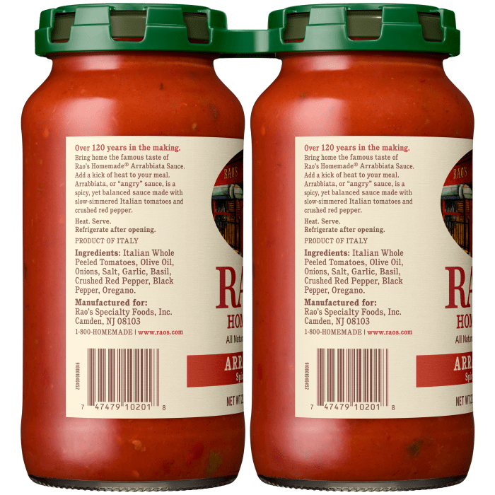 Arrabbiata Sauce, 22 oz - Left Image