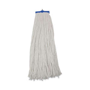 Boardwalk, Economical Lie-Flat Head Rayon Cut-End Wet Mop Head with 1" Headband, 32 oz, White