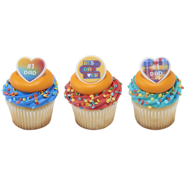 #1 Dad Assortment Cupcake Rings