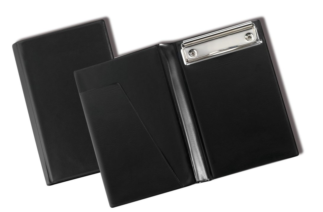 Porte bloc élégant de 23 x 13 cm PVC noir