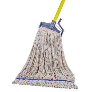 Hillyard, High Performance Blend Looped-End Wet Mop Head with 1.25" Headband, Extra Large, Natural