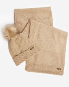 Sparkle Beanie & Scarf Gift Set Oat