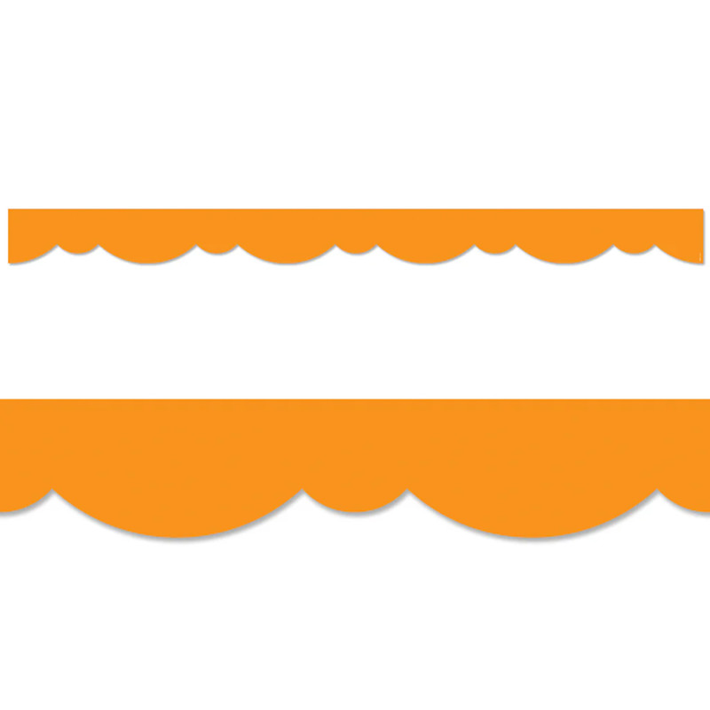 Core Decor Orange Stylish Scallops EZ Border™, 48 Feet