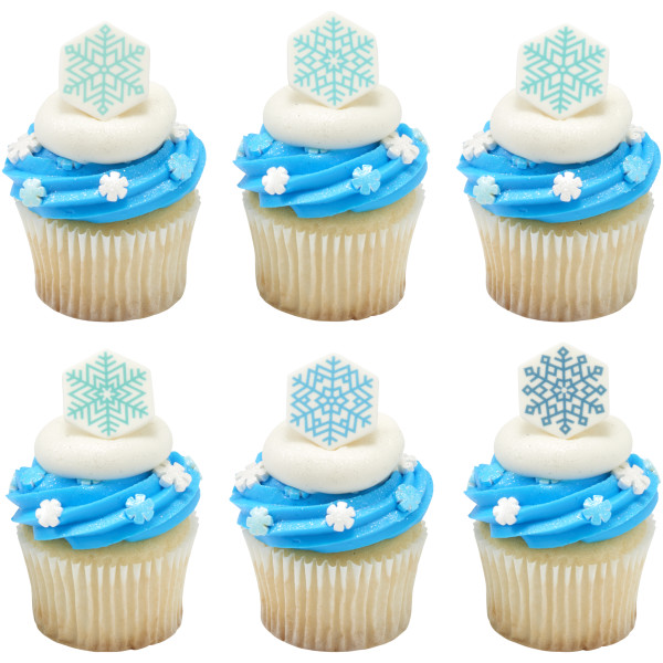 Snowflakes Assortment Sweet Décor® Edible Decorations