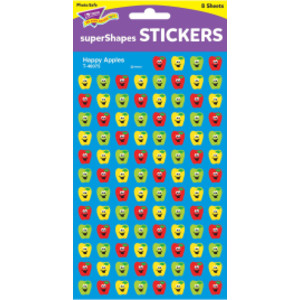 Happy Apples superShapes Stickers, 800 ct