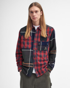 Barbour x Baracuta Langarmshirt Relaxed Patchwork 