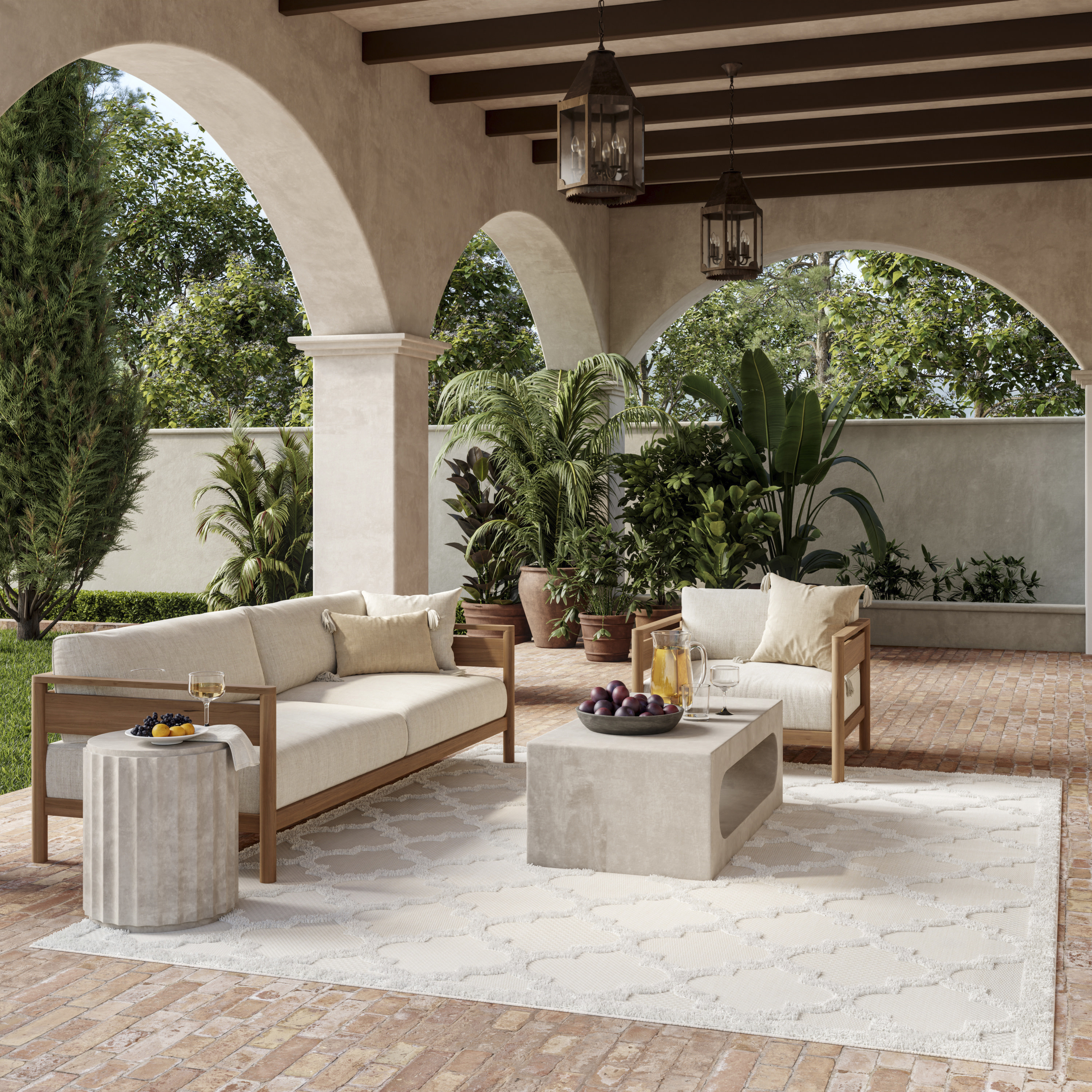 Nourison Easy Care 8' x 10' Ivory White Modern Rug