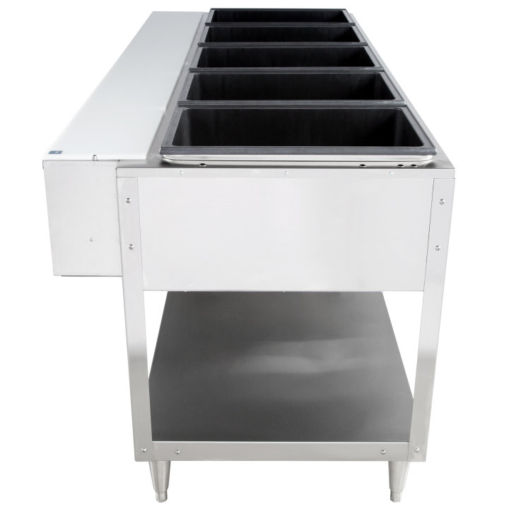 120-volt 3500-watt five-well Servewell® stainless steel hot-food table