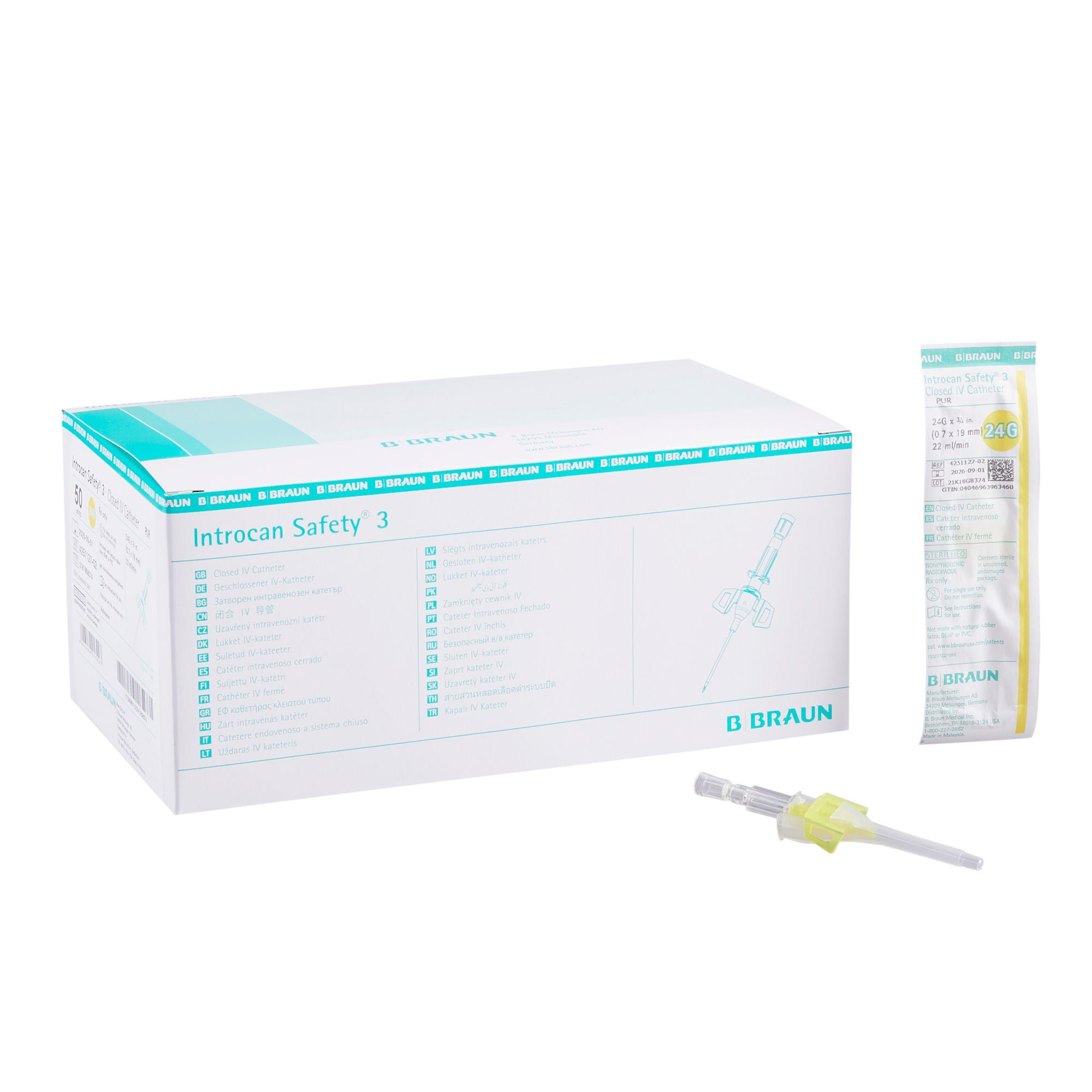 Introcan Safety® 3 Closed IV Catheter