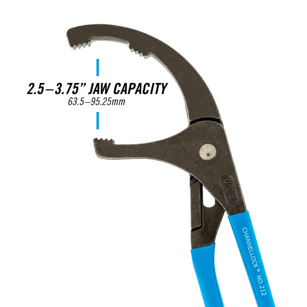 212 12inch Oil Filter/PVC Pliers Channellock, Inc.