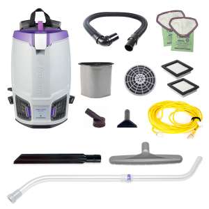 ProTeam, GoFit 6 PLUS w/ Xover Performance Telescoping Wand Tool Kit, 10", Backpack Vacuum