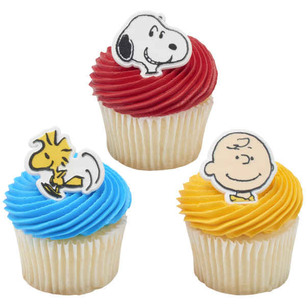 Peanuts® Snoopy®, Charlie Brown and Woodstock® Cupcake Rings