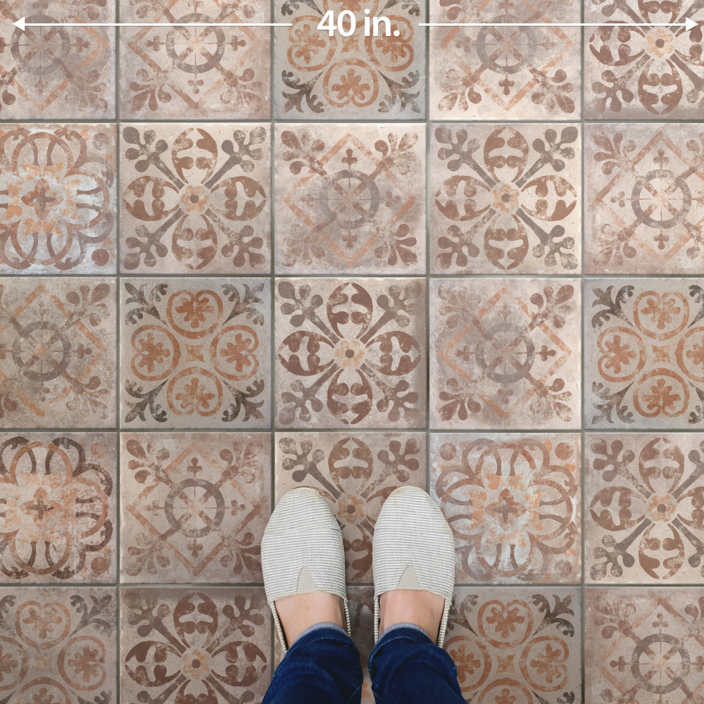 Americana Melrose 8-3/4 in. x 8-3/4 in. Porcelain Floor and Wall Tile