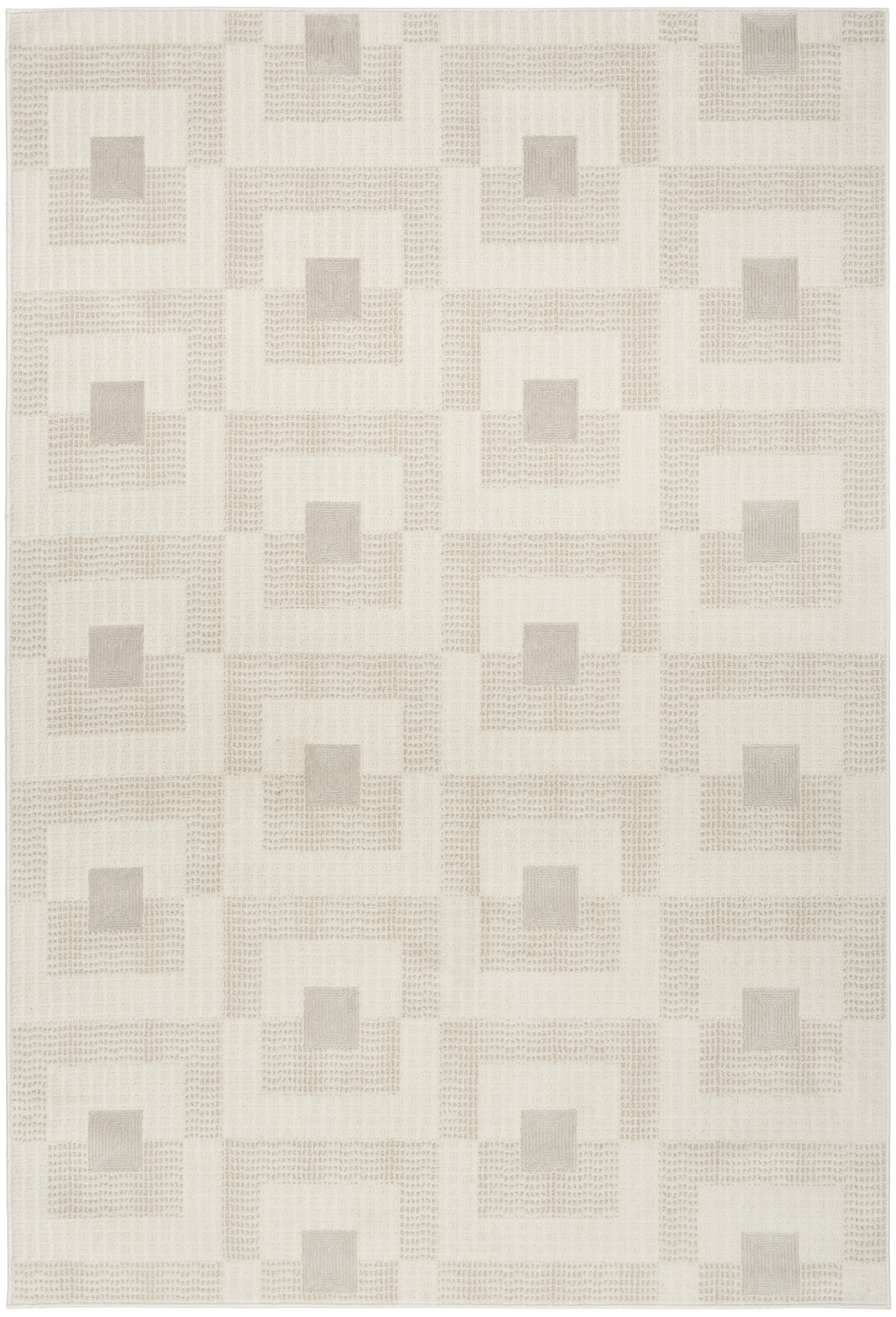 Nourison Nordic 5' x 7' Ivory Beige Modern Indoor Rug