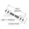 5/8" X 20" DOUBLE ARMING BOLT