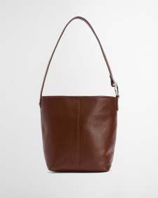 Cedar Leather Bucket Bag 