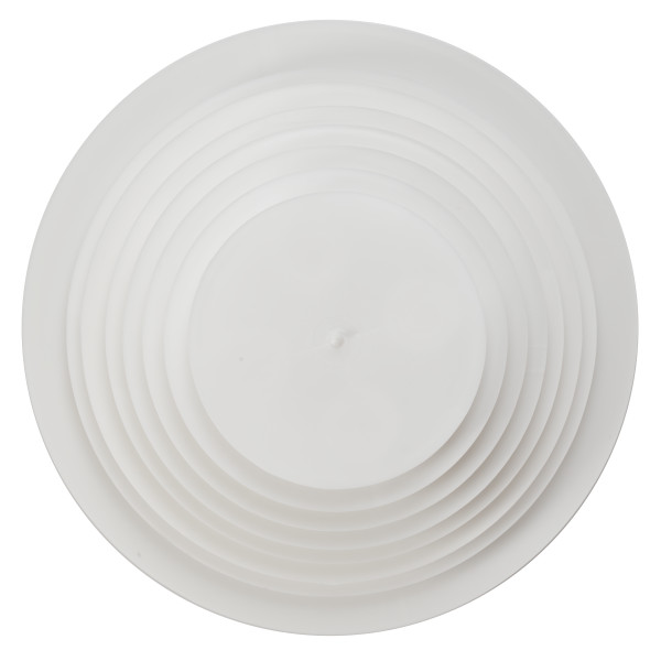 14" Round White Separator Plate