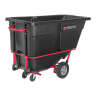 Rubbermaid Commercial, BRUTE Standard Duty, Forkliftable Tilt Truck, 27 cu ft, Black