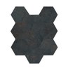 Arlo Black 11×13 3D Hexagon Mosaic Rectified