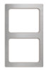 Miramar® stainless steel template for two half-size Miramar contemporary food pans