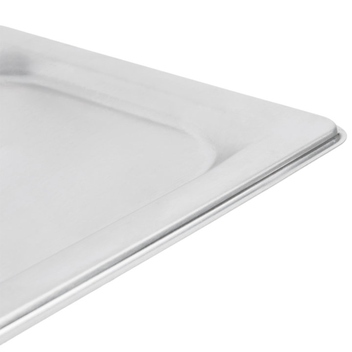 Half-long-size Super Pan 3® slotted stainless steel cover