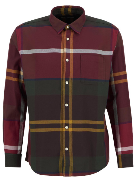 Renford Oversized Long-Sleeved Tartan Shirt