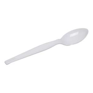 Dixie®, Heavy-Weight Disposable Plastic Teaspoons, White