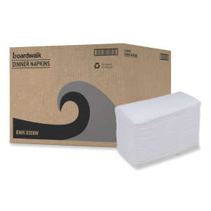 Boardwalk, Napkins, 2 ply, White