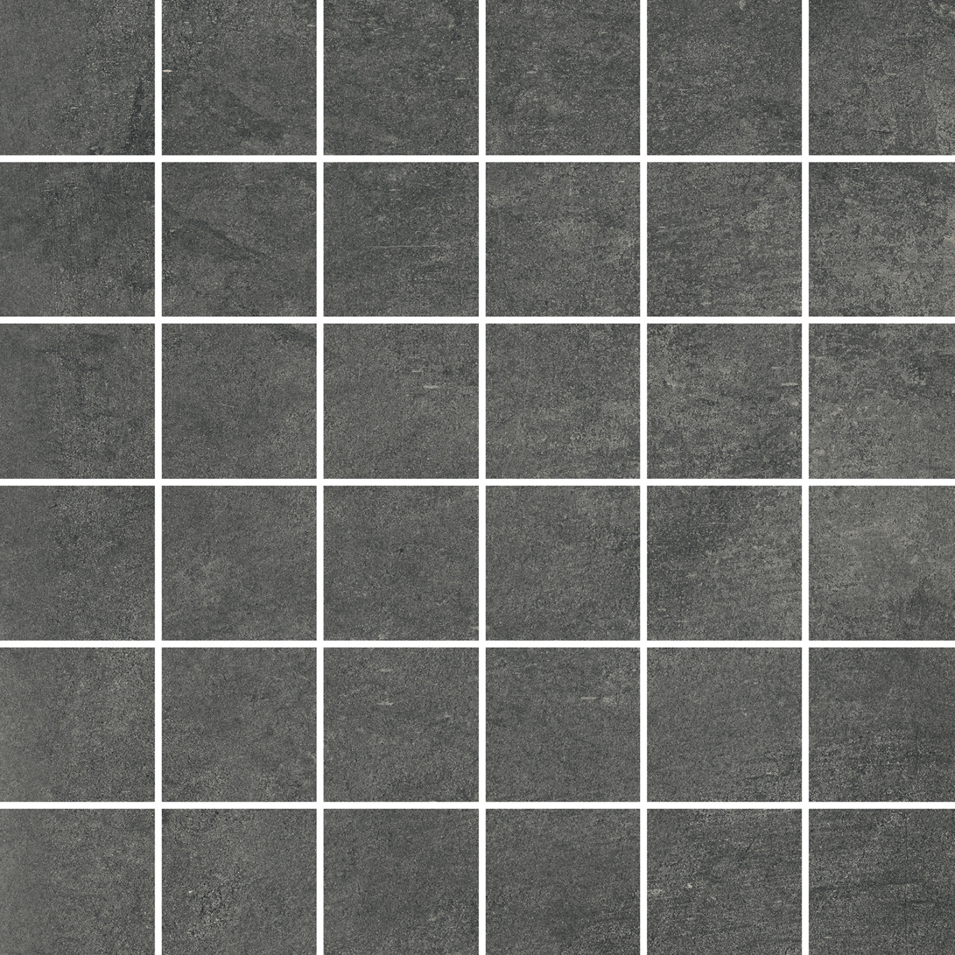 Attitude Dark Grey 2x2 Mosaic Matte Rectified Virginia Tile Company
