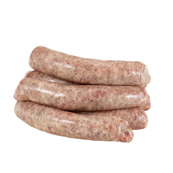 FONTANINI(r) Bratwurst Links, Raw, Natural Casing, 4/1, 1/10 lb . C1C0 - Front Center Out of Package (Hi Res)