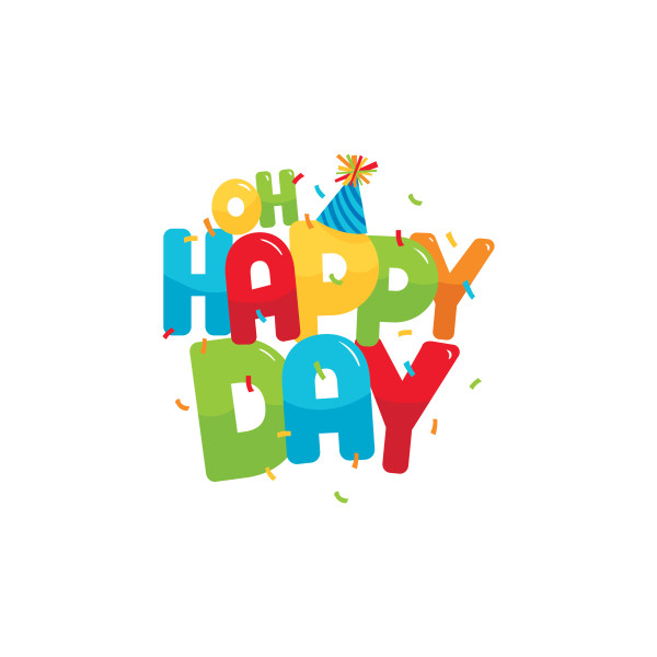 Hand Lettered Oh Happy Day FREE SVG Cut File