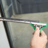 Unger, ErgoTec® SwivelLoc Straight, Squeegee Handle, 4.5", Plastic, Green