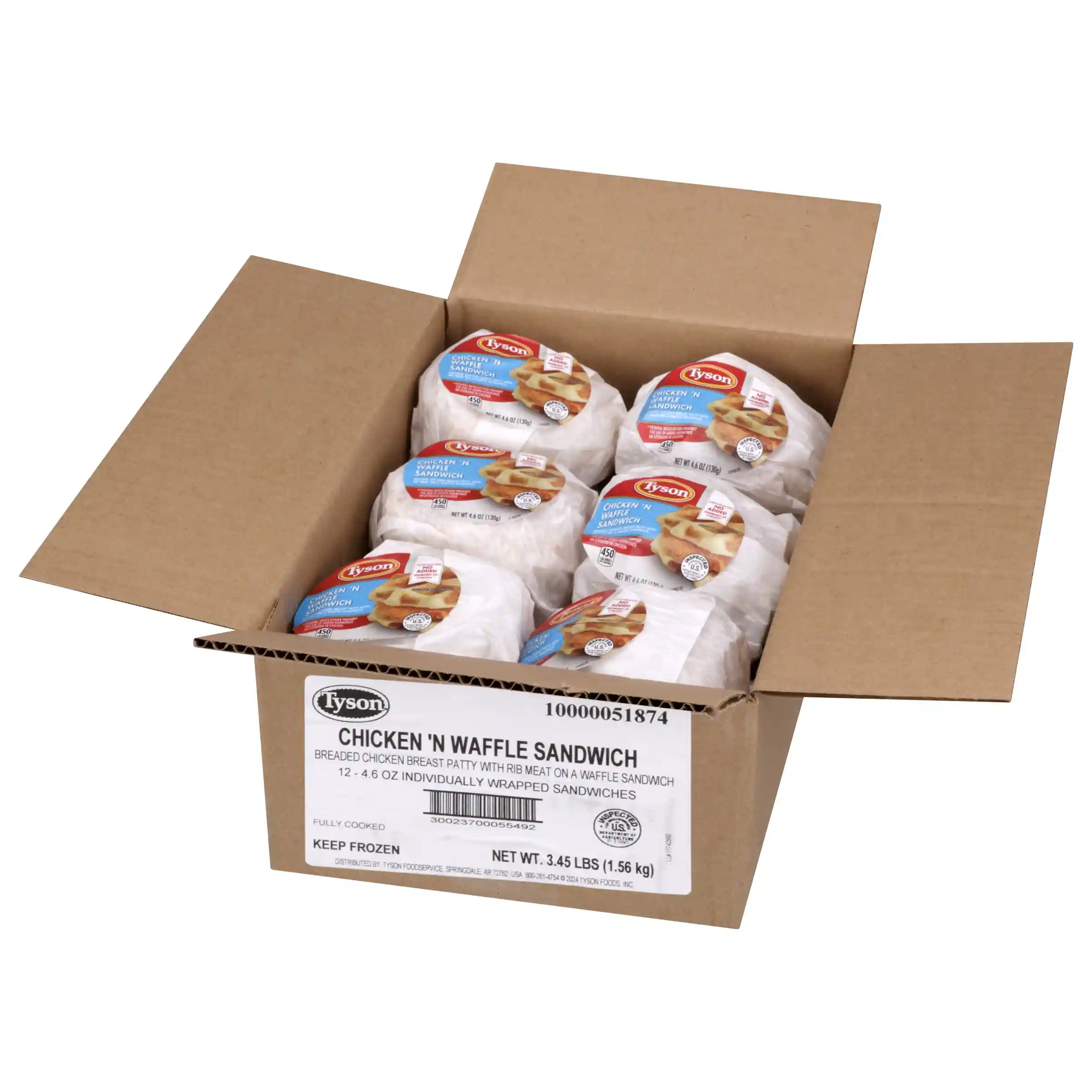 Tyson® Butcher-Wrapped Chicken & Waffles Sandwich_image_4