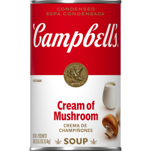 Campbell’s Condensed Cream of Mushroom Soup, 50 Ounce Cans, 12-Pack