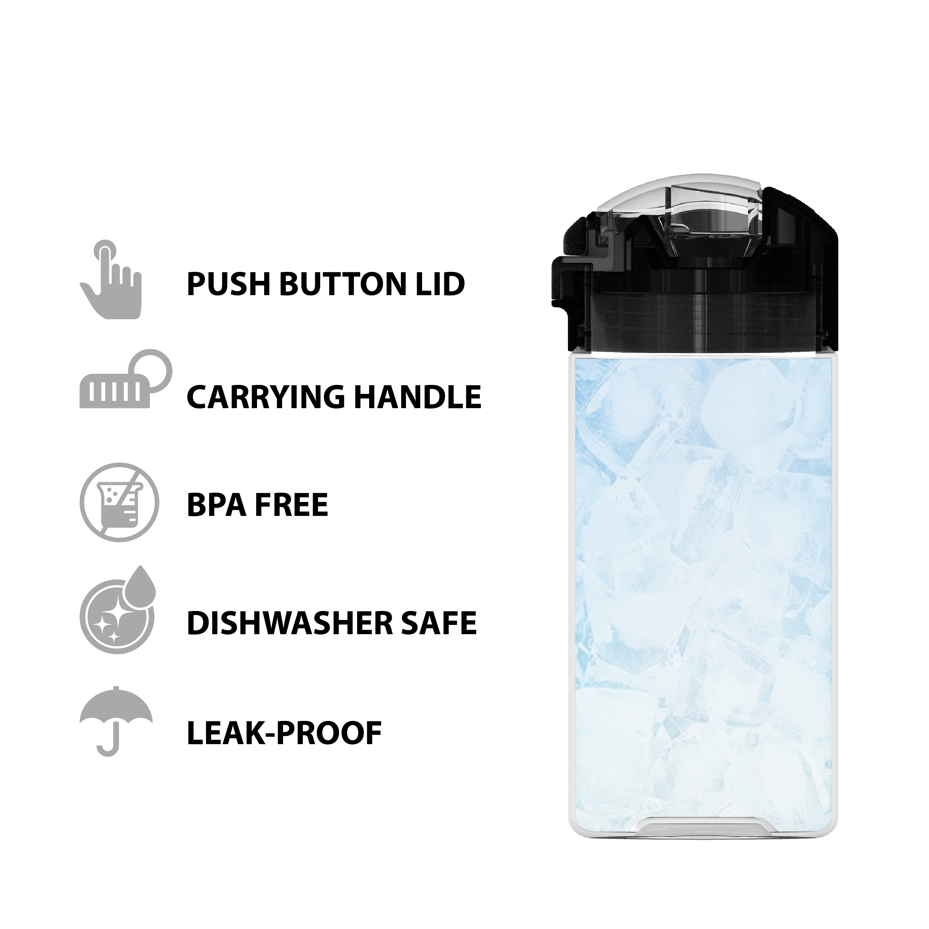 Genesis 18 ounce Water Bottles, Panda, 2-piece set slideshow image 5 Genesis 18 ounce Water Bottles, Panda, 2-piece set slideshow image 5