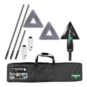 Unger, Stingray® Refillable Microfiber Cleaning Kit Deluxe 11’