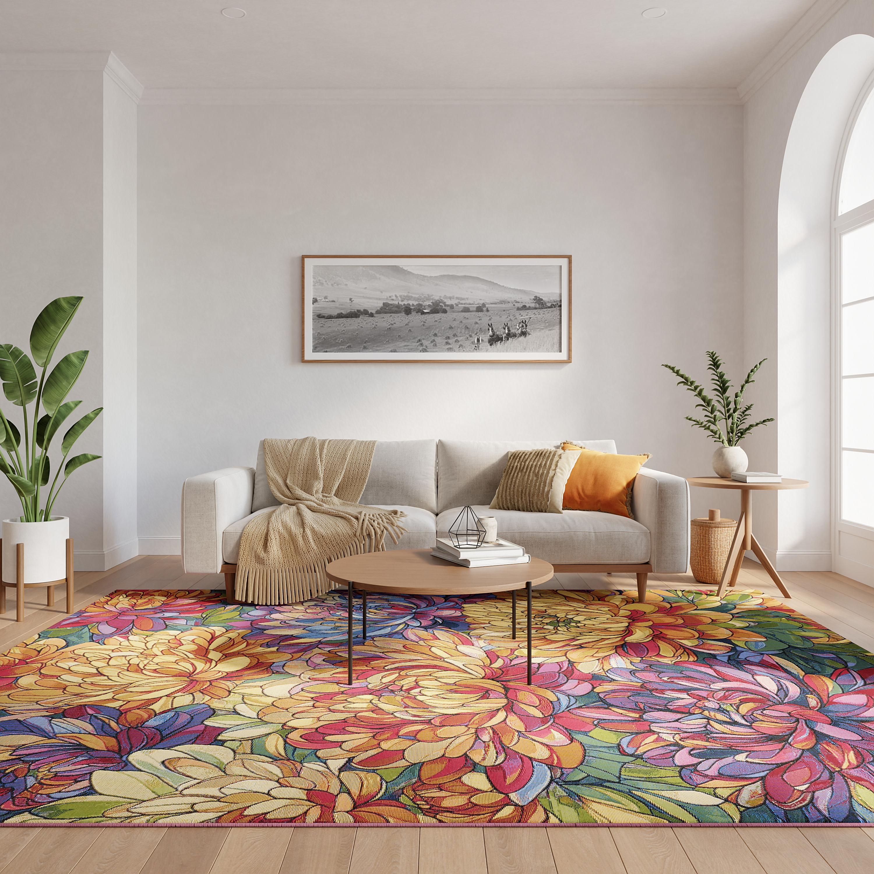 Nourison Color Splash 7'10" x 9'10" Multicolor Outdoor Rug