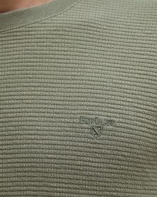 Platford Tailored Waffle T-Shirt Light Moss