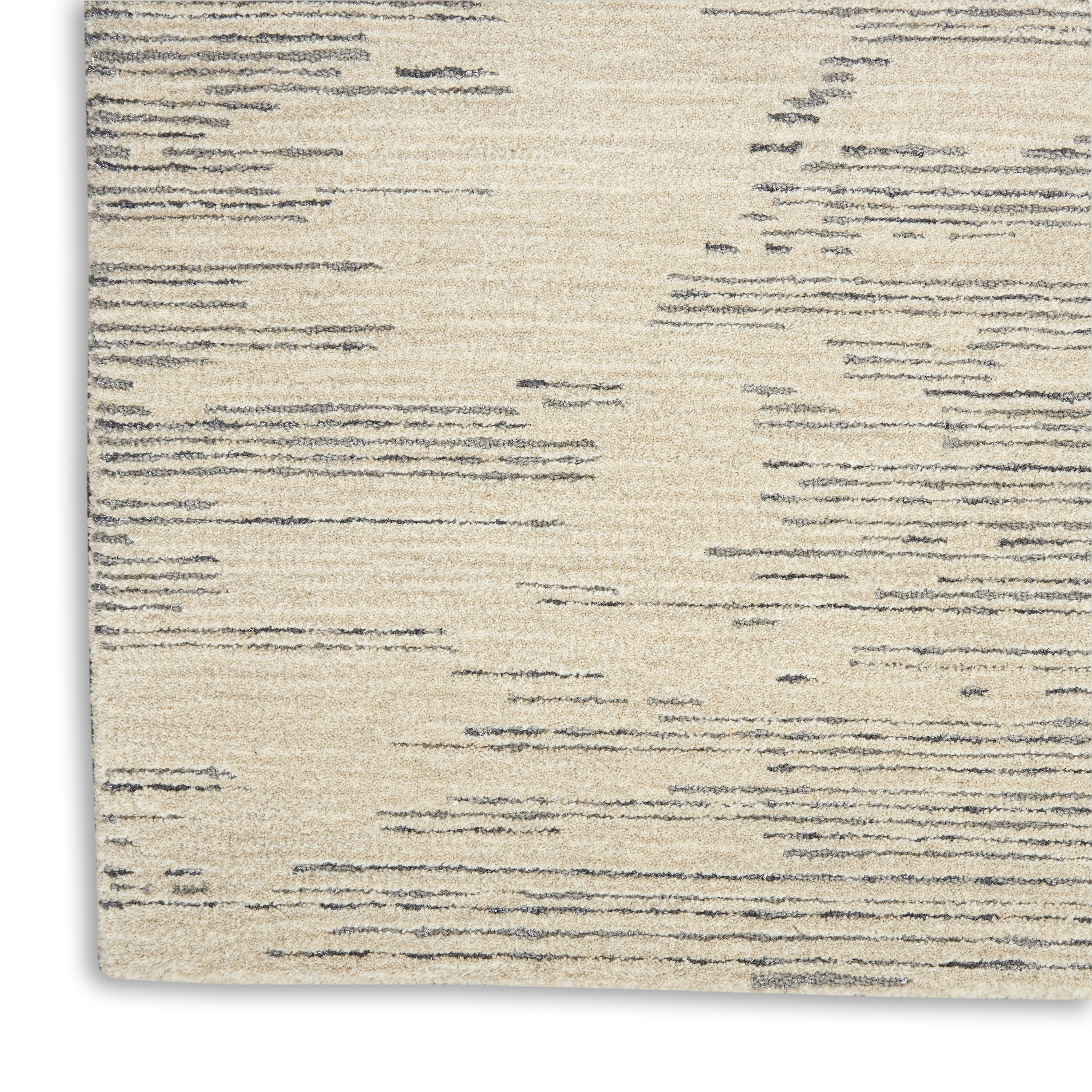 Michael Amini Ma30 Star 7'9" x 9'9" Ivory/Grey Modern Indoor Rug