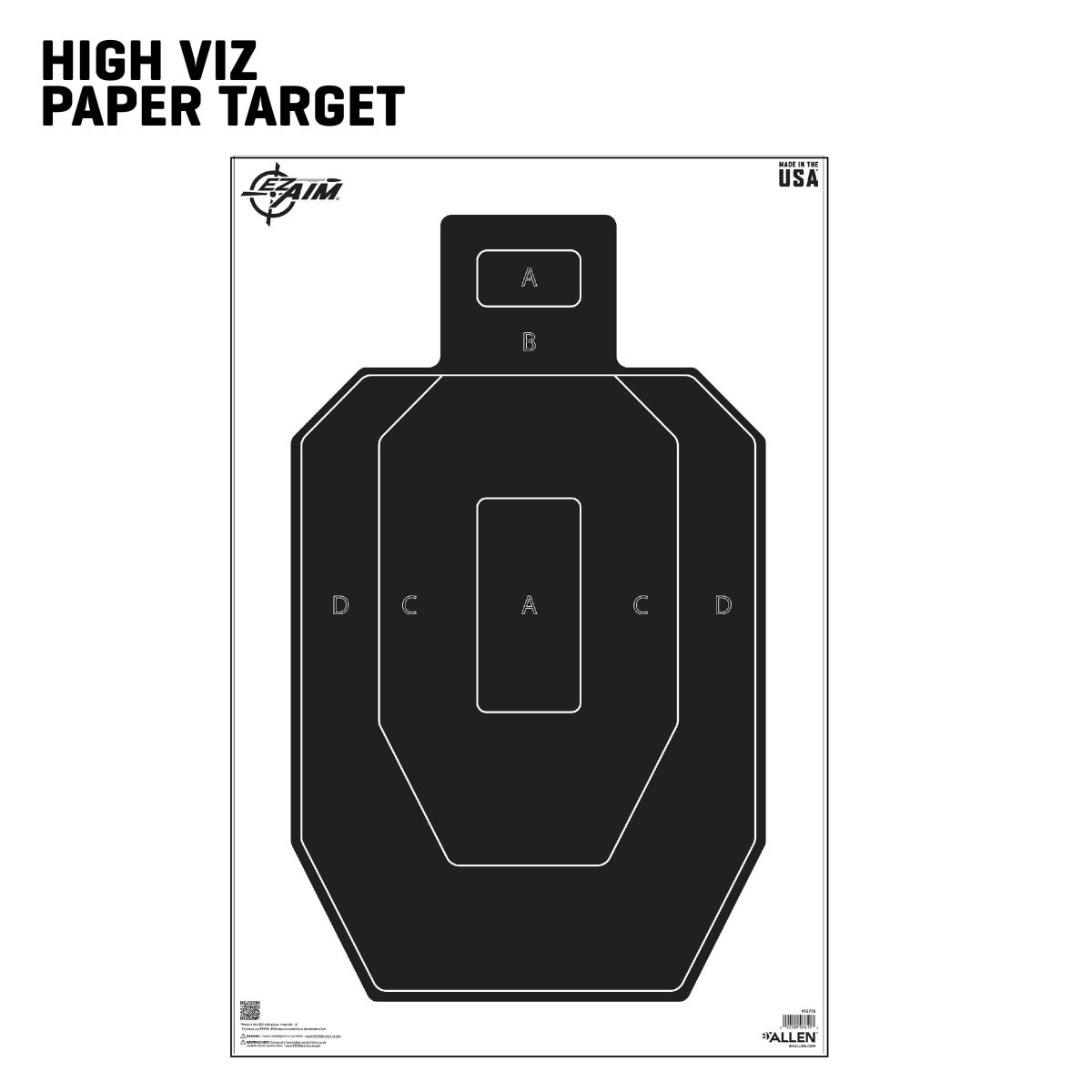 EZ Aim IPSC Silhouette Target - Thumbnail 2