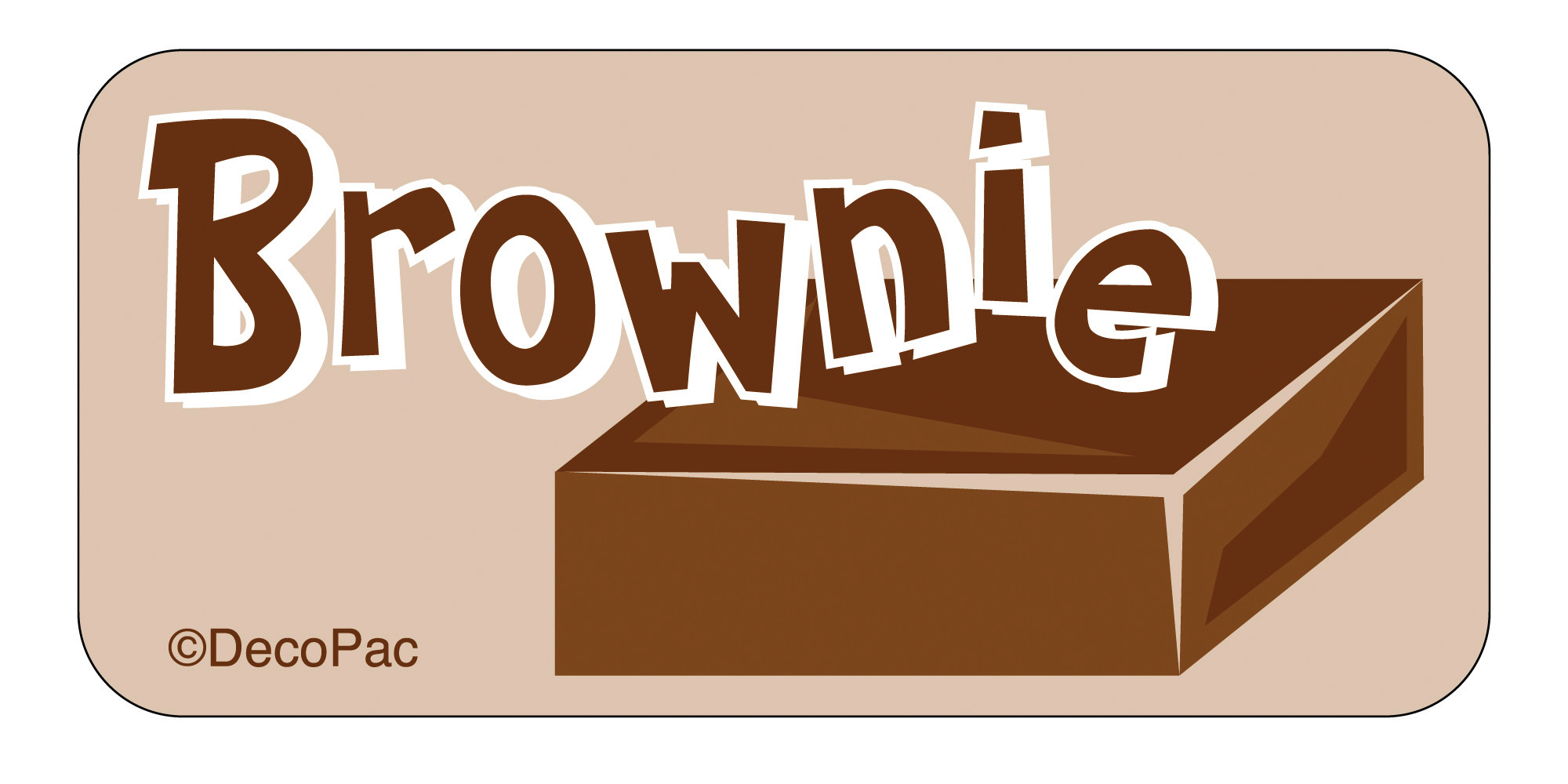 Brownie Label PhotoCake® Edible Image® DecoPac