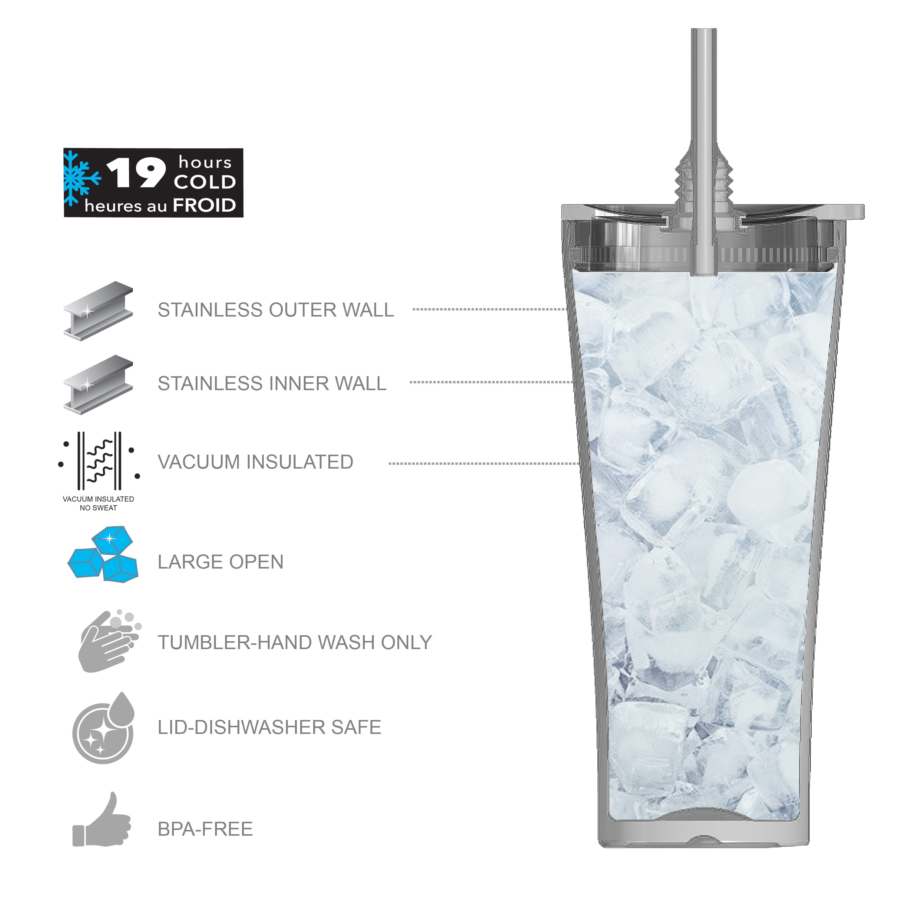 Alfalfa 30 ounce Insulated Tumbler, Ocean Friends slideshow image 6 Alfalfa 30 ounce Insulated Tumbler, Ocean Friends slideshow image 6