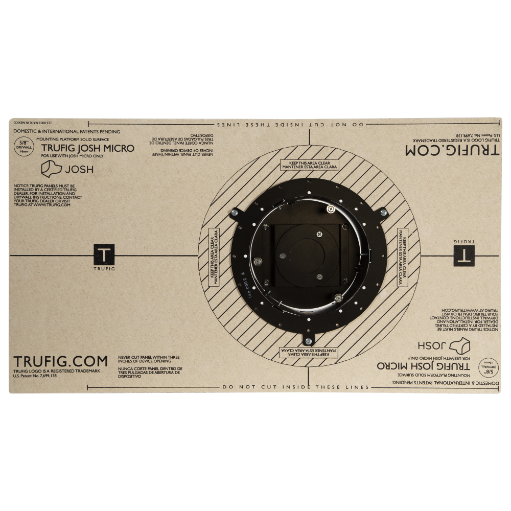 MOUNTING PLATFORM | JOSH .AI - SOLID SURFACE 5/8" - USED FOR WOOD, STONE, SOLID SURFACE INSTALLATION