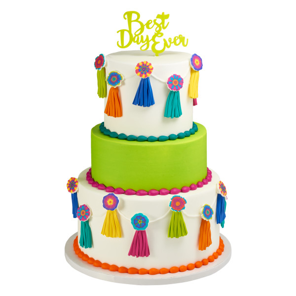 Bright Tassels Gum Paste Layon