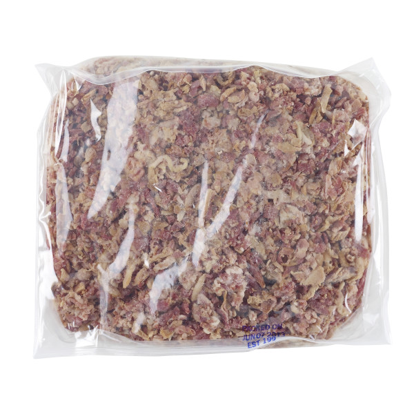 HORMEL(r) Bacon Topping, Extra Cooked, 1/2 inch, 2/5 lb . C1CB - Front Center Inner Pack (Hi Res)