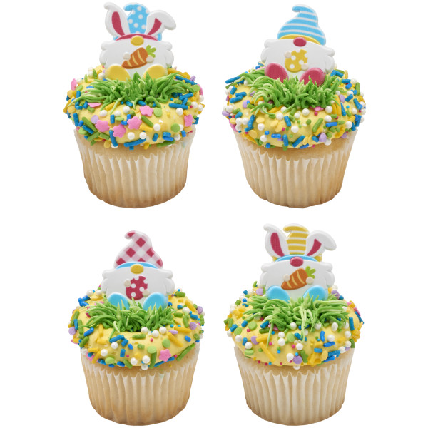 Easter Gnome Cupcake Rings