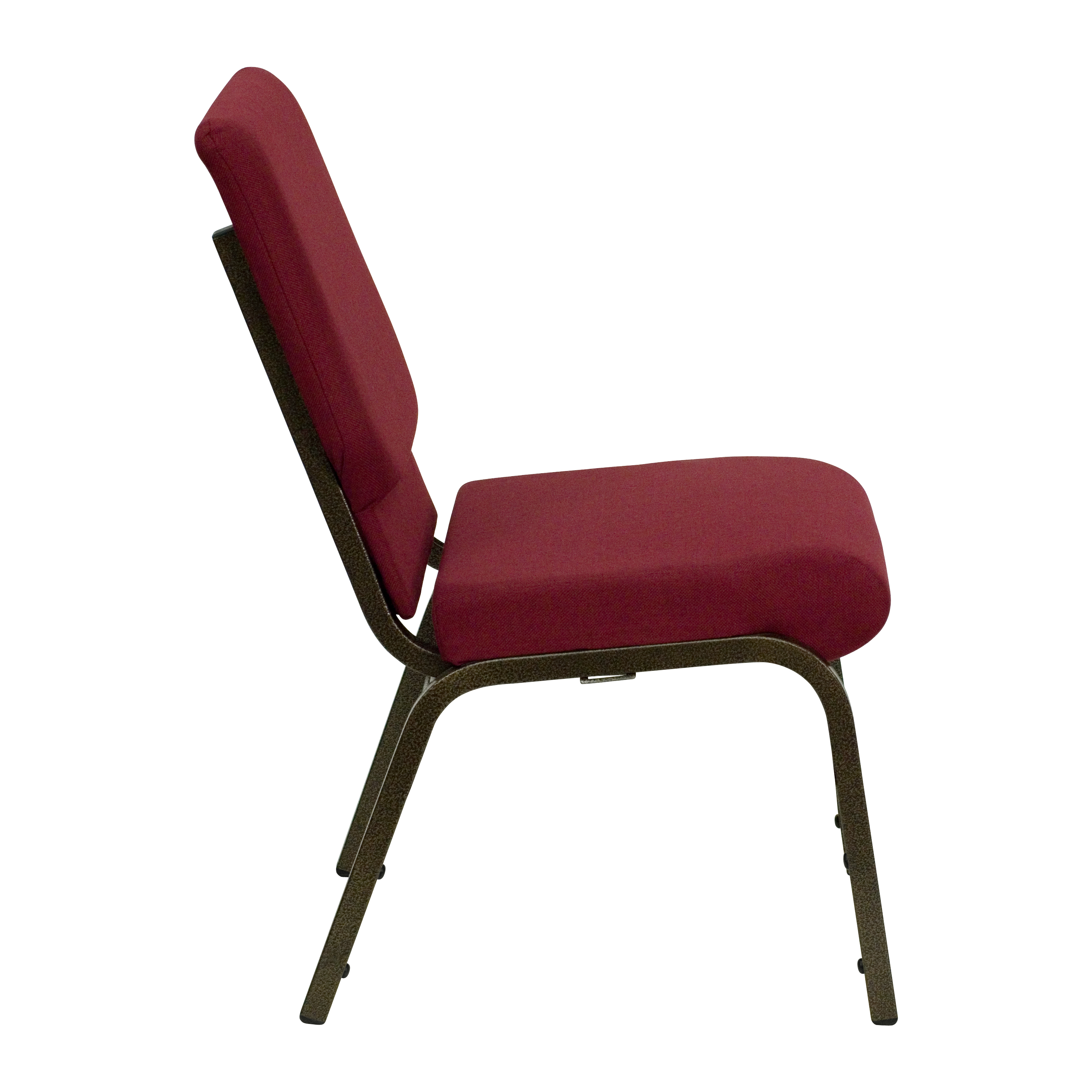HERCULES Series 18.5''W Stacking Church Chair in Purple Fabric - Gold Vein Frame - Picture 22 of 140