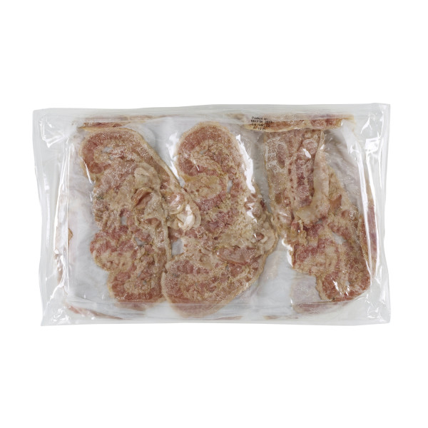 FAST 'N EASY(r) Bacon, Fully Cooked, Round, Large, 144 slice . C1CB - Front Center Inner Pack (Hi Res)